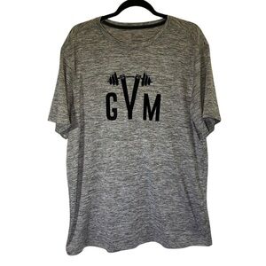 OLD NAVY Gym Tee Men's XL Gray NWT Wicking Flex Weights Lifting Go-Dry Cool Tech